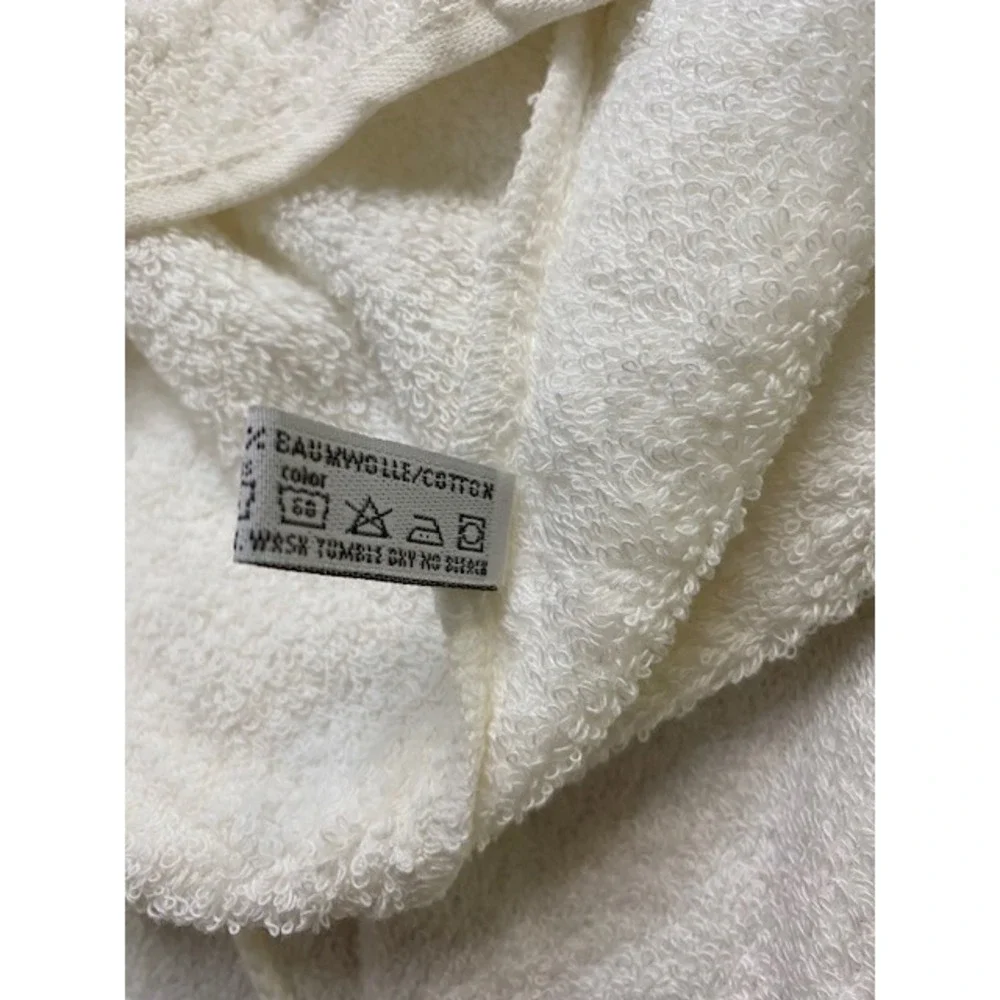 Vtg NOS Feiler Kids Hooded Bath Towel Train Chenille Made in Germany Drawstring